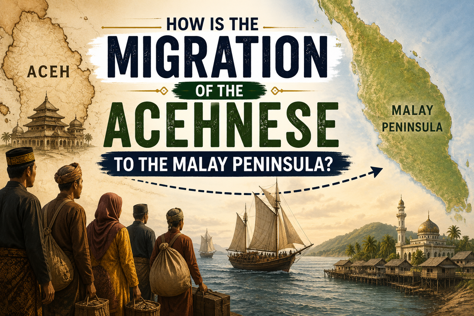 How is the Migration of the Acehnese to the Malay Peninsula?