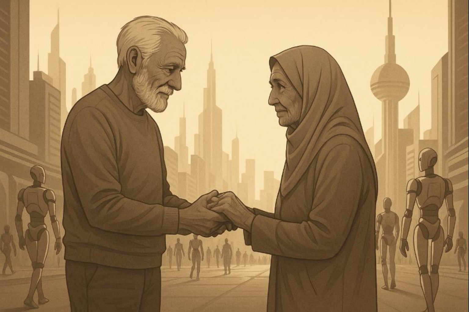Human Life in 2045: Longing for the Human Touch in a World Ruled by AI and Humanoids