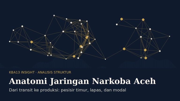 Dari Transit ke Pabrik: Anatomi Jaringan Narkoba Aceh di Pesisir Timur