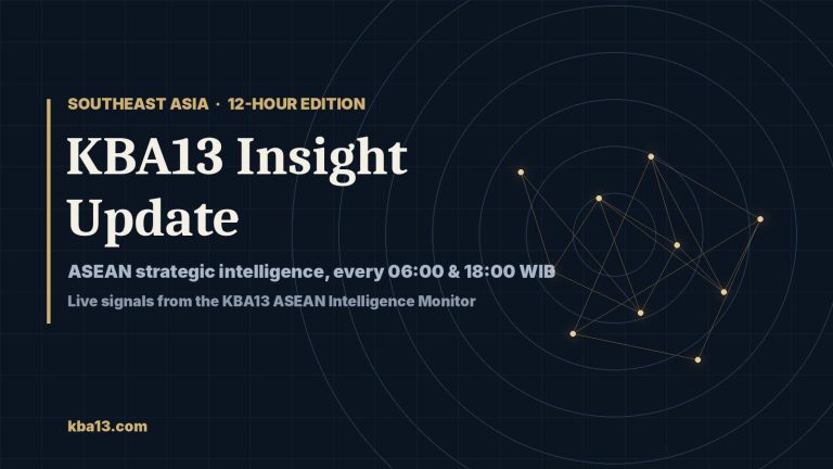 KBA13 Insight Update — 29 October 2026: Southeast Asia — Haze, Gas and a Snubbed Defence Forum Test ASEAN Cohesion